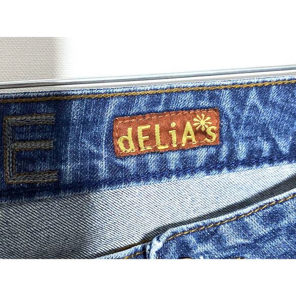 Delias Reese Bermuda Jean Shorts Juniors 11/12 Vintage Y2K Casual Preppy Stretch - Picture 8 of 11